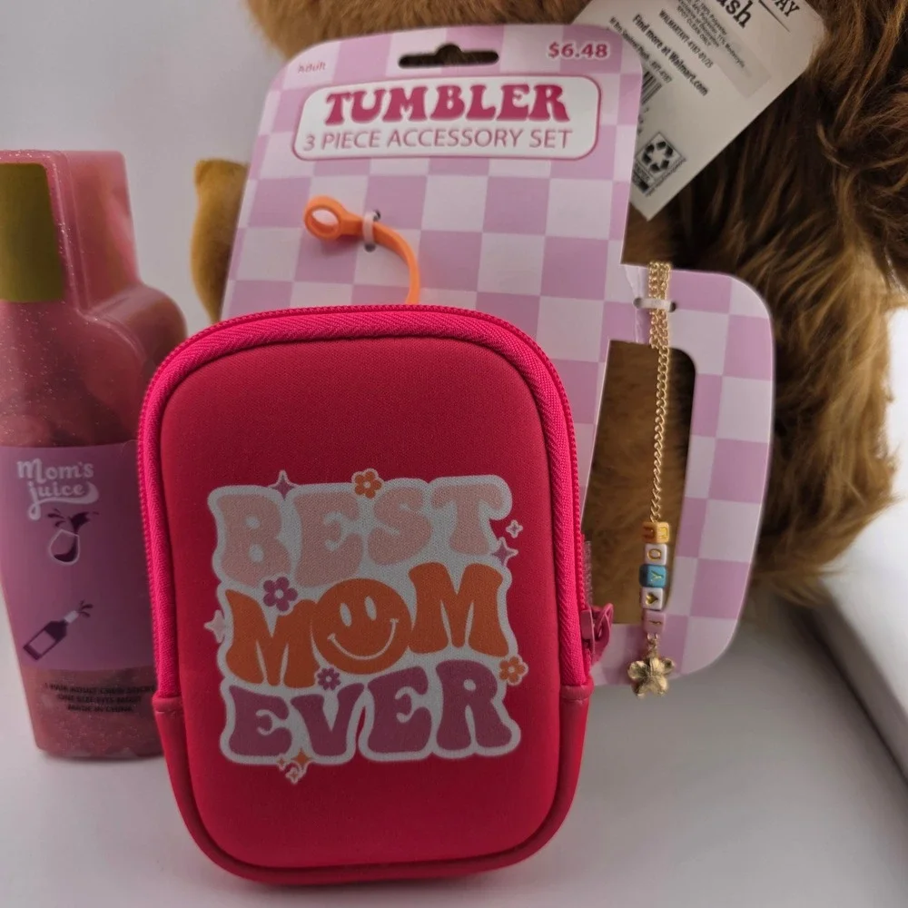 Celebrate Mothers Day‎ Squirrel Plush With Mom Flower Socks And Tumbler Set